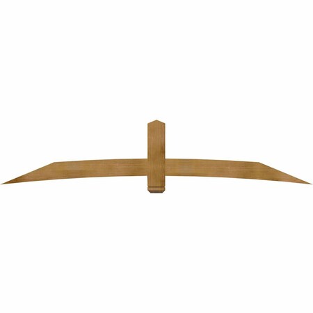 Ekena Millwork Bellingham Rough Sawn Timber Gable Bracket, Western Red Cedar, 108"W x 22"H x 4"D x 6"F, 5/12 Pitch GBW108X22X0406BEL00RWR